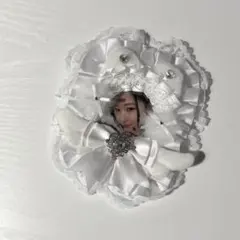 トレカケース レースデコ 白