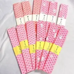 腰紐　まとめ売り　12本セット　麻の葉　童　化繊　綿　着物　114tz