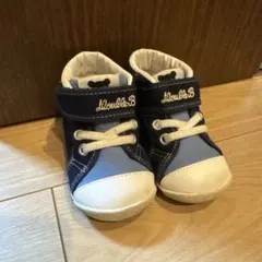double.B ネイビー ハイカットシューズ