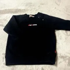 \超美品/ 90cm バックロゴトレーナー　ミキハウス