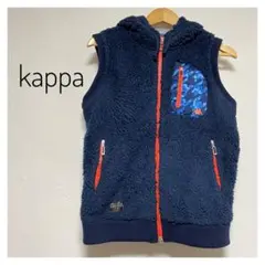 kappa イタリアアウター　ノースリーブ　暖か　ボア　フード　スポーツ