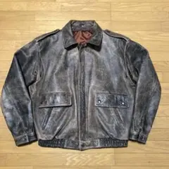 牛革 ブラウン レザージャケット Lサイズ A2 G1