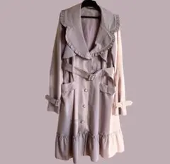 Amavel FrenchFrill トレンチコート ピンクのサムネイル