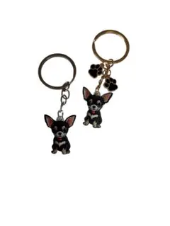 ❤️チワワキーホルダー2個セット❤️未使用、新品！可愛いチワワ