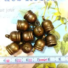 アンティーク　ゴールド ベルチャーム 10個セット