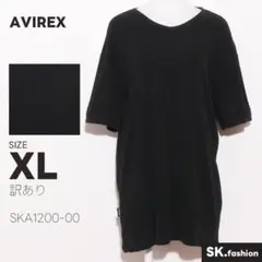 訳あり AVIREX トップス Tシャツ　リブニット　vネック　ロゴプリントのサムネイル