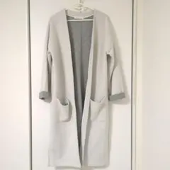 CECIL McBEE ロングカーディガン 長袖ライトグレー