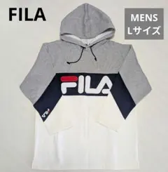 FILAフィラ ビッグロゴ 刺繍 プルオーバー スウェットパーカー L 90's