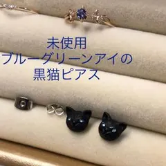 未使用♡くろねこピアス♡