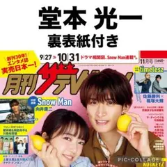 月刊ザテレビジョン 堂本光一 切り抜き