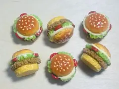 1. ハンバーガー デコパーツ