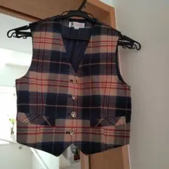 THE SCOTCH HOUSE チェック柄 ベスト 140A