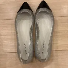 TEMPERATE シルバー・ブラック レインシューズ