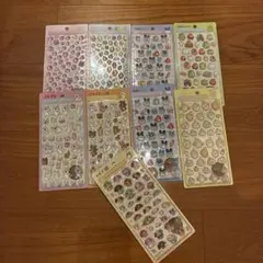 正規品ボンボンドロップシール和柄6枚セット たまごサンド 猫 犬 桜