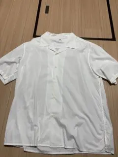 UNIQLO 半袖オープンカラーシャツ XL ホワイト