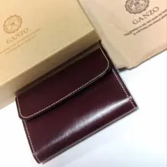 「週末値下げ」「極美品 廃盤 旧ロゴ」GANZO 三つ折り財布 小銭入れのサムネイル