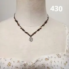 ワックスコードネックレス クローバー 森ガール フェアリーグランジ Y2K