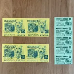 【匿名配送】東武動物公園 入園券4枚 入園券半額チケット5枚のサムネイル