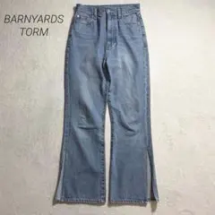 BARNYARDSTORM/フレアデニムパンツ/スリット/パッチ/綿100%/0のサムネイル