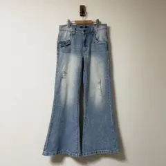 JADED LONDON フレアデニム ワイドパンツ バギー アクネ