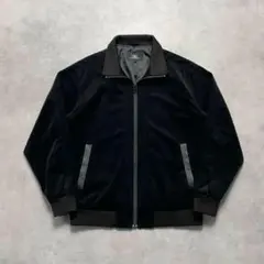 90s PLAYBOY black velor harrington jktのサムネイル