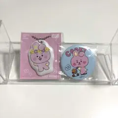 BTS BT21クッキー キーホルダーと缶バッジ セット
