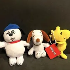 スヌーピー⭐︎オラフ⭐︎ウッドストックぬいぐるみ3種セット