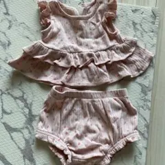 【美品】Baby Gap フリル付きセットアップ6-12ヶ月