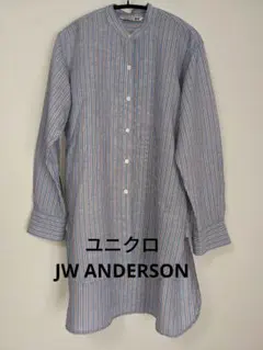 ユニクロ JW ANDERSON 長袖シャツ Mサイズ ストライプ