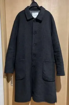 値下げ　ADAM ET ROPE メンズ　ステンカラーコート　グレー