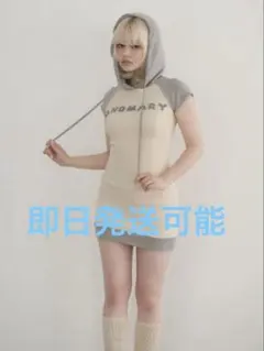 ANDMARY Mary logo mini dress gray - メルカリ