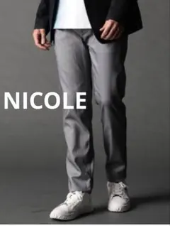 NICOLEガムストレッチヘリンボンパンツ★新品未使用★