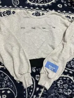 ANAP R+S クロップドスウェット トレーナー