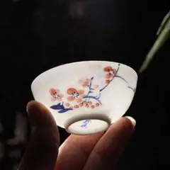 手描きの桜柄の中国茶器　磁器 上質品「開店セール」