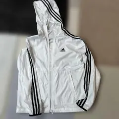 adidas メンズ　ホワイト ウィンドブレーカー Mサイズ