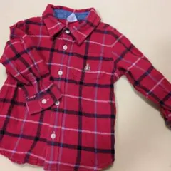 baby GAP レッドチェックシャツ 18-24ヶ月
