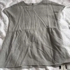 INDIVI 新品 半袖ブラウス グレー 05のサムネイル