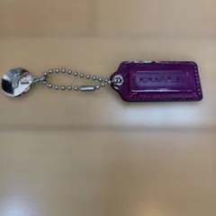 COACH コーチ チャーム パープル