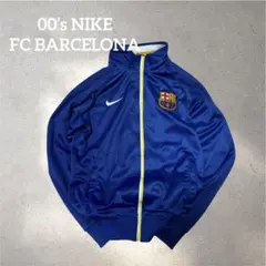 00s OLD NIKE FCバルセロナ トラックジャケット ジャージ 刺繍のサムネイル