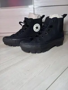 ★もう限界‼︎最終値下げ‼︎★ コンバース　サイドゴア　厚底ハイカット　24.5cm