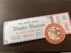 Mrs. GREEN APPLE Wonder Museum 入場券 ステッカー