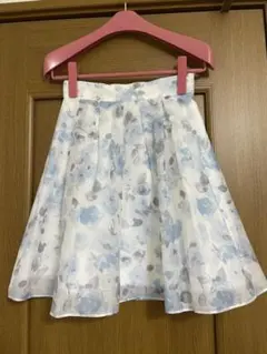 31 Sons de mode 　春夏シフォン花柄フレアスカート　Sサイズ