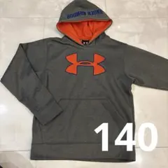 Under Armour フード付きパーカー グレー/オレンジ