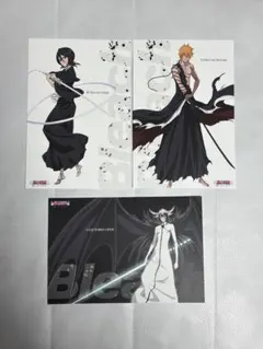 BLEACH オンラインくじ 黒崎一護 朽木ルキア ウルキオラ イラストカード