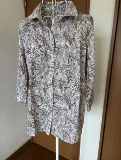 イオン　トップバリュー　小花柄　チュニック　ブラウス　13号　L L ボタニカル