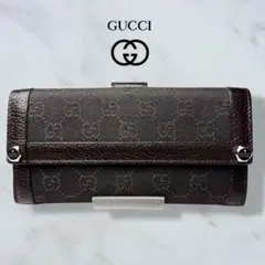GUCCI グッチ シマ GG柄 ホースビット・ハートチャーム 長財布 - メルカリ