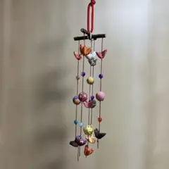 ちりめん細工の吊り飾り