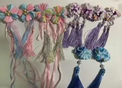 まとめ売り 5セット カラフルな髪飾り かんざし 新品