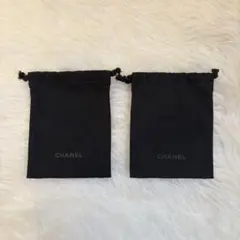 CHANEL シャネル ブラックポーチ 巾着 ノベルティ 2個セット - メルカリ