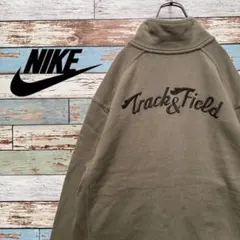 【激レア】★NIKE ナイキ★トラックジャケット　T&Fビッグ刺繍ロゴ